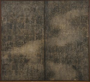 Höstgräs, Edo-period (bläck och färg på papper)